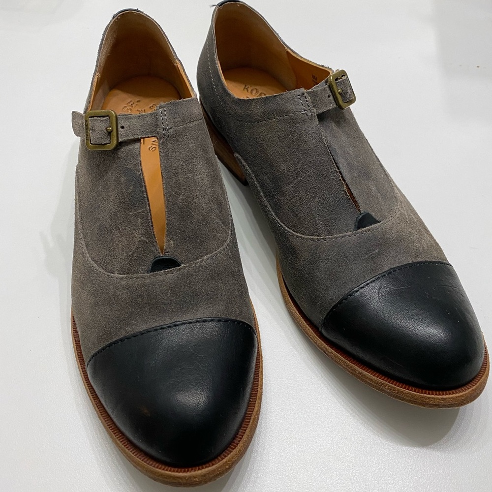 Kork-Ease Niseda Oxford Flat with Cutout Suede & Leather 8